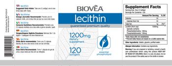 BIOVEA Lecithin 1200 mg - supplement