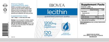BIOVEA Lecithin 1200 mg - supplement
