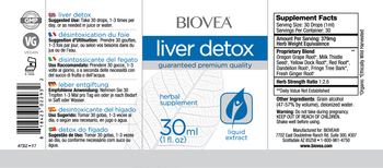 BIOVEA Liver Detox - herbal supplement