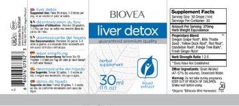 BIOVEA Liver Detox - supplement