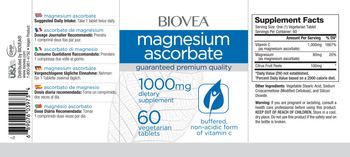 BIOVEA Magnesium Ascorbate 1000 mg - supplement