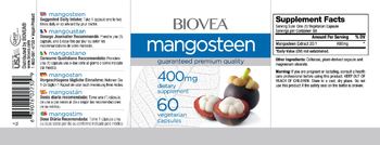 BIOVEA Mangosteen 400mg - supplement