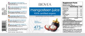 BIOVEA Mangosteen Juice - supplement