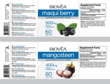 BIOVEA Maqui Berry 500 mg - supplement