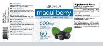 BIOVEA Maqui Berry 500 mg - supplement