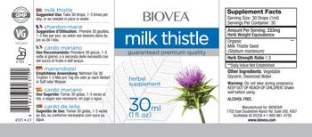 BIOVEA Milk Thistle - herbal supplement