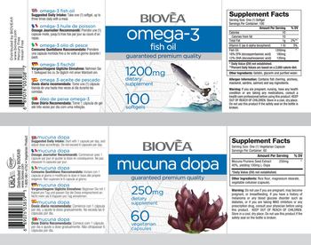 BIOVEA Mucuna Dopa 250 mg - supplement