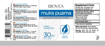 BIOVEA Muira Puama - herbal supplement