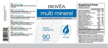 BIOVEA Multi Mineral - supplement