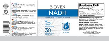 BIOVEA NADH 5 mg - supplement