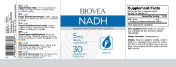 BIOVEA NADH - supplement