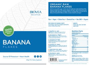 BIOVEA Natural Foods Banana Flakes - supplement