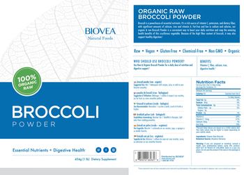 BIOVEA Natural Foods Broccoli Powder - supplement