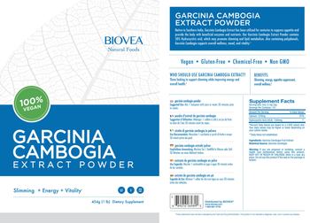 BIOVEA Natural Foods Carcinia Cambogia Extract Powder - supplement