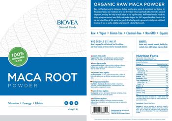 BIOVEA Natural Foods Maca Root Powder - supplement