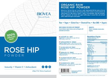 BIOVEA Natural Foods Rose Hip Powder - supplement