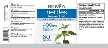 BIOVEA Nettles Freeze-Dried 400 mg - supplement