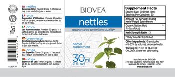 BIOVEA Nettles - herbal supplement