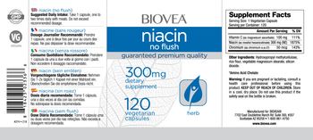 BIOVEA Niacin No Flush 300 mg - supplement