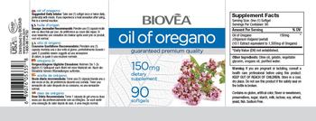 BIOVEA Oil of Oregano 150 mg - supplement