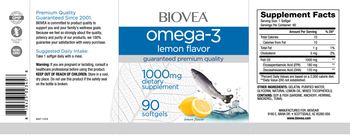 BIOVEA Omega-3 1000 mg Lemon Flavor - supplement