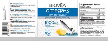 BIOVEA Omega-3 1000 mg Lemon Flavour - supplement
