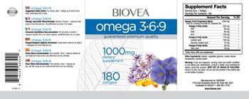 BIOVEA Omega 3-6-9 1000 mg - supplement