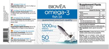 BIOVEA Omega-3 Fish Oil 1200 mg - supplement