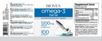 BIOVEA Omega-3 Fish Oil 1200 mg - supplement