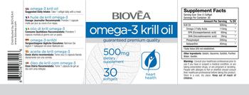 BIOVEA Omega-3 Krill Oil 500 mg - supplement