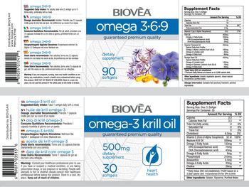 BIOVEA Omega-3 Krill Oil 500 mg - supplement
