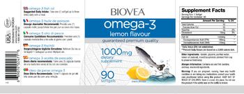 BIOVEA Omega-3 Lemon Flavour 1000 mg - 