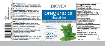 BIOVEA Oregano Oil - herbal supplement