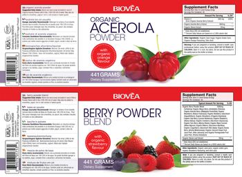 BIOVEA Organic Acerola Powder - supplement