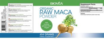BIOVEA Organic Raw Maca Powder - supplement