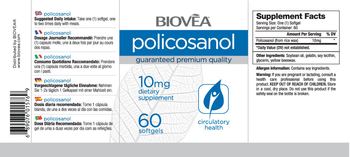 BIOVEA Policosanol 10 mg - supplement