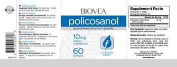 BIOVEA Policosanol 10 mg - supplement