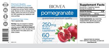 BIOVEA Pomegranate 250 mg - supplement