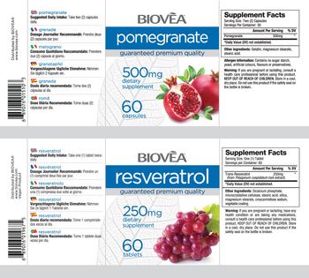 BIOVEA Pomegranate 500 mg - supplement