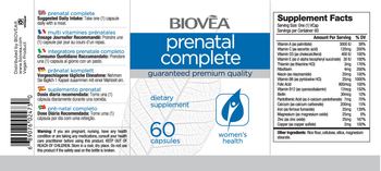 BIOVEA Prenatal Complete - supplement