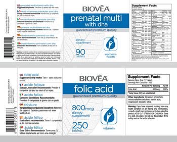 BIOVEA Prenatal Multi with DHA - supplement