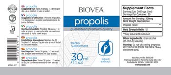 BIOVEA Propolis - herbal supplement