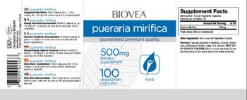 BIOVEA Pueraria Mirifica 500 mg - supplement