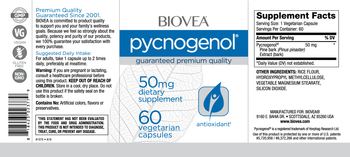 BIOVEA Pycnogenol 50 mg - supplement