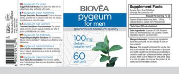 BIOVEA Pygeum For Men 100 mg - supplement
