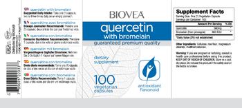 BIOVEA Quercetin With Bromelain - supplement