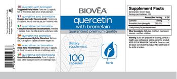 BIOVEA Quercetin With Bromelain - supplement