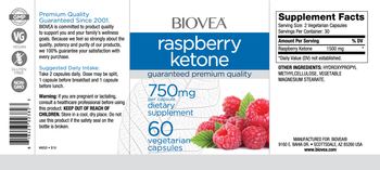 BIOVEA Raspberry Ketone 750 mg - supplement
