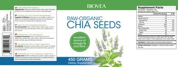 BIOVEA Raw-Organic Chia Seeds - supplement