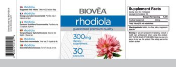 BIOVEA Rhodiola 300 mg - supplement